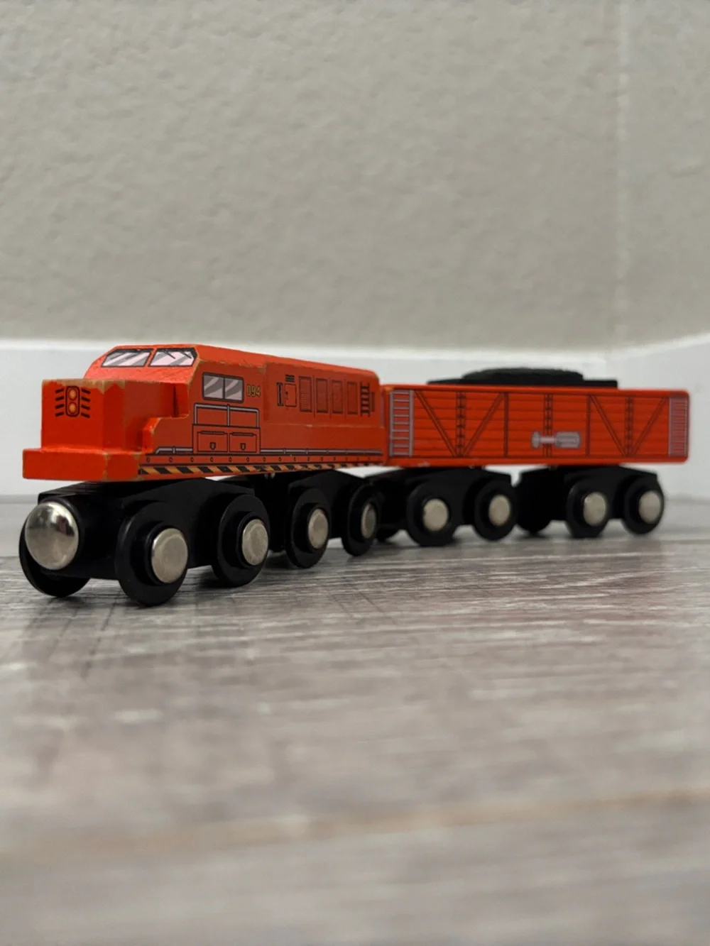 Battat Wooden Train Set - Orange